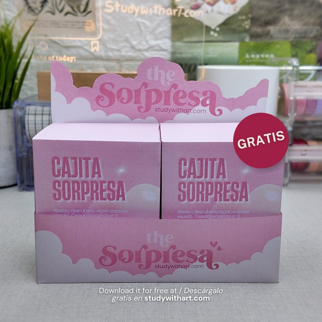 GRATIS: Blind Box para San Valentín [PDF] para imprimir | DIY. Regalo para 14 de febrero