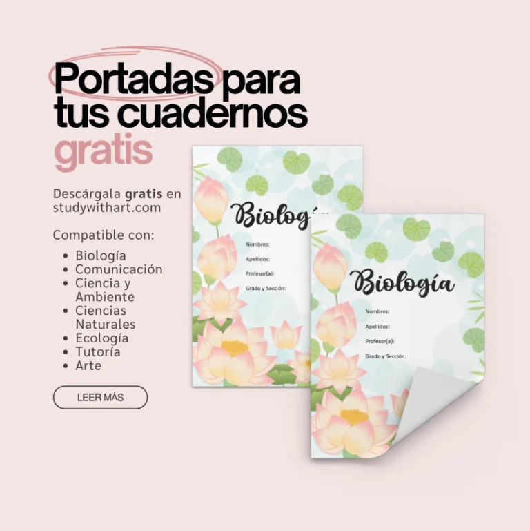 Carátulas bonitas para imprimir GRATIS [PDF] | Biología, Comunicación, Arte y más