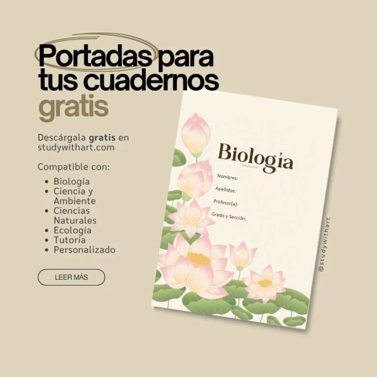 Carátulas para imprimir en PDF: Diseños bonitos y fáciles para cuadernos | Biología, Ciencia y Ambiente, Ecología y más 2025