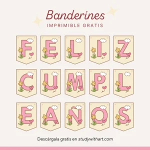 portada de blog: Banderines de Feliz Cumpleaños para Imprimir Gratis | Decoración de Fiesta 2025
