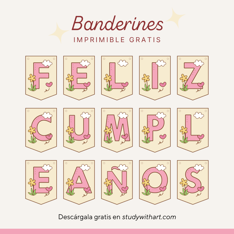 portada de blog: Banderines de Feliz Cumpleaños para Imprimir Gratis | Decoración de Fiesta 2025