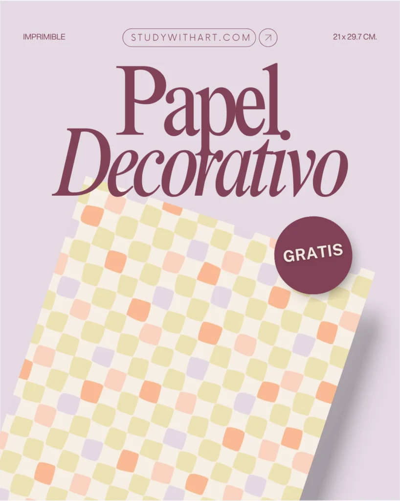 portada de blog: Papel decorativo para imprimir PDF gratis | Descargar Papelería Bonita