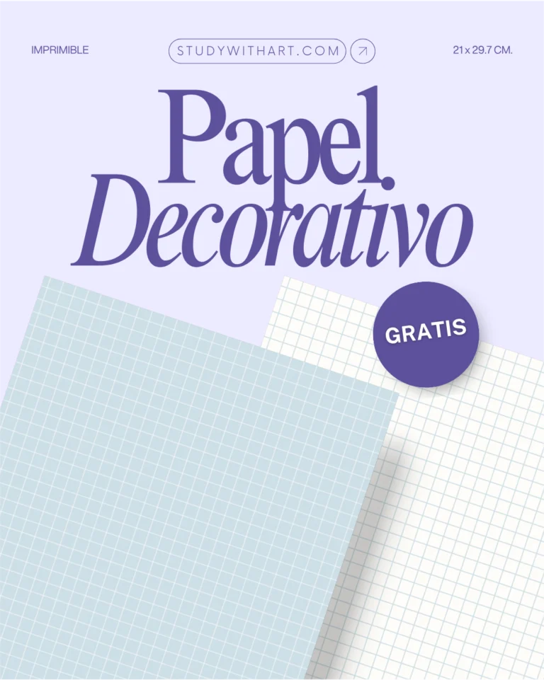 portada de blog: Descarga GRATIS: Papel decorativo para imprimir [en PDF] Celeste cuadriculado